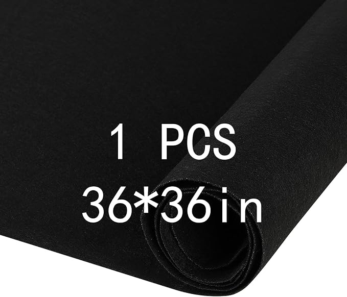 Black Felt Sheets 36 X 36 inht Felt Sheets by buynow
