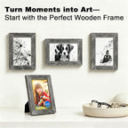 RPJC 4x6 Picture Frames Made of Solid Wood and High Definition Glass - Image 2