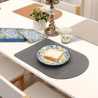 250 PCS Capri Lemon Party Tableware Supplies, Disposable Blue Paper Plates Cups - Image 5