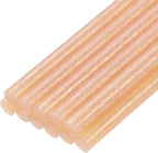 uxcell Mini Hot Glue Sticks for Glue Gun 7mm x 100mm Glitter Light Orange 12pcs by uxcell