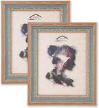 2 Pack 8x10 Vintage Antique Picture Frames, Retro Design by CasaDHG