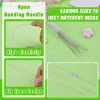 86 Pcs Beading Needle Set, 6 Sizes Big Eye Beading Needles - Image 6