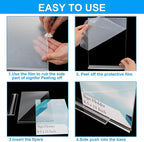 EHWINE 10 Pack Acrylic Sign Holder 4x6, Double-Sided Stand up Table Top Sign - Image 5