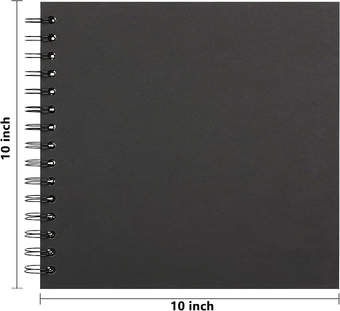 Vienrose DIY Scrapbook Album 10x10 Inch Hardcover Kraft Paper Scrap Book Photo - Image 4