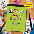 Letter Stickers Book-Scrapbook Supplies | 1500Pcs Vintage Ransom Alphabet - Image 6
