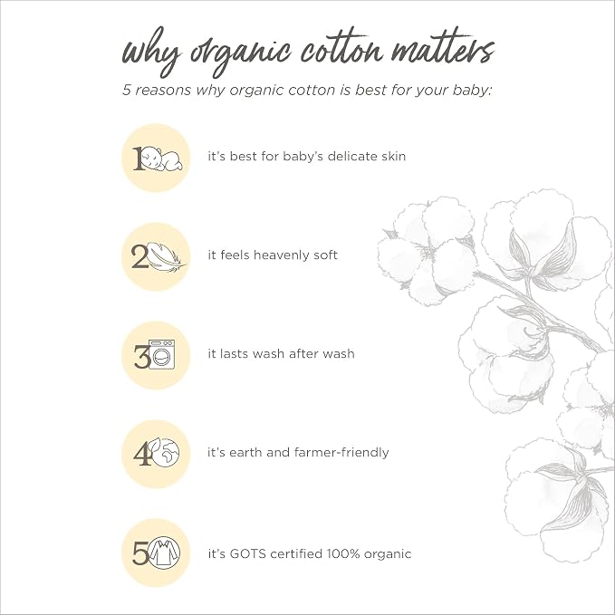 Burt's Bees Baby Essential Organic Cotton Fitted Crib Sheet, Breathable - Image 4