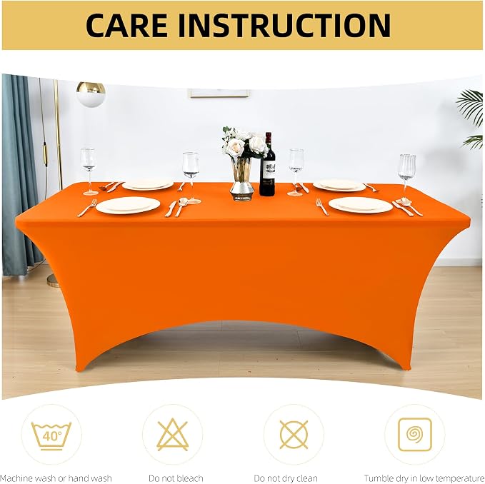 2-Pack 8ft Spandex Table Covers - Image 6