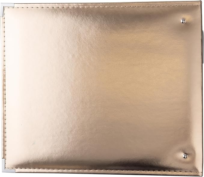 We R Memory Keepers 12x12 Gold Faux Leather Photo Album, Three Ring Binder - Image 3