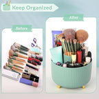 SKYDUE 360 Degree Rotating Desk Organizer, Dual-Purpose Pencil Pen Holder - Image 4