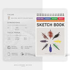 BEECHMORE BOOKS 9"x12" Spiral Bound Sketchbook - Image 2