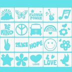 Junkin 20 Pcs Stencil for Painting Stencil Reusable DIY Drawing Template by Junkin