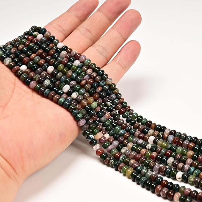 ICAI 4x6mm Natural Rondelle Beads – Loose Gemstone Spacers - Image 4