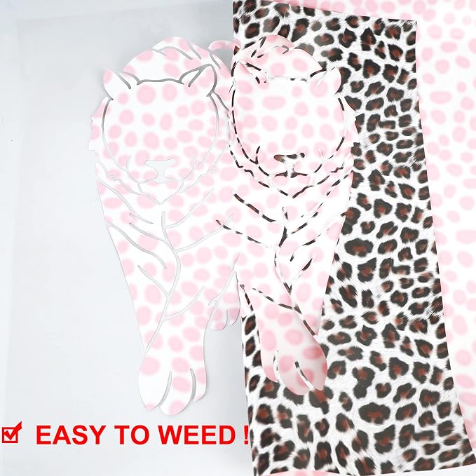 FUNKAKA Leopard Print Heat Transfer Vinyl HTV Rolls - Image 4