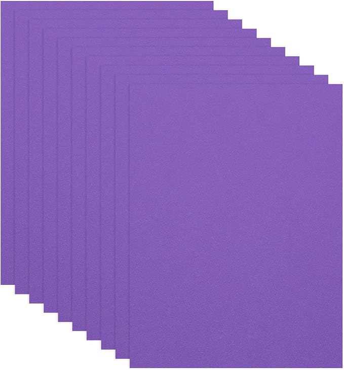 PATIKIL 10Pcs Purple EVA Foam Sheets, 15.7 x 11.8 Inches 1mm Thick Foam Sheets by PATIKIL