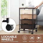 SYKIARIOL Utility Cart with 4 Drawers, Rolling Storage Cart with Drawers - Image 6