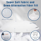 Piwaal Luxury Hotel Pillows for Sleeping 4 Pack, Bed Pillows Queen Size Set of 4 - Image 3