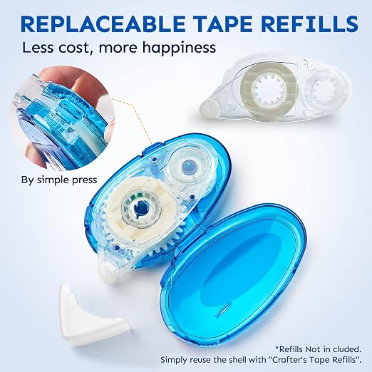 TMOL 12 Pack Scrapbook Tape, 26 Ft x 0.31 in Double Sided Tape Roller, - Image 7