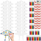 Honoson 20 Pieces DIY Blank Kite by Honoson