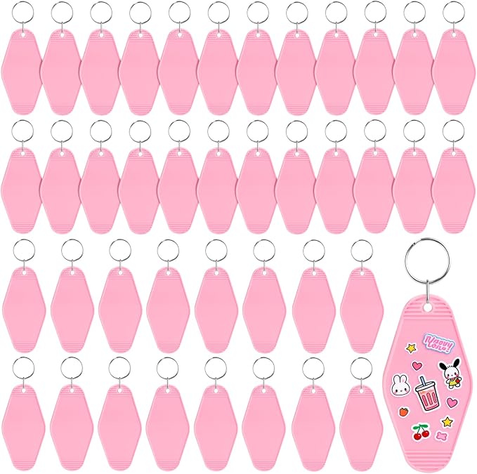 LOTMER 20/30/40/80 PCS Hotel Keychain Blank by LOTMER