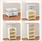 CTSNSLH 4 Tier Plastic Storage Bins - 28Qt Stackable with Lids - Image 3
