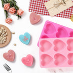 SJ Silicone Soap Molds 2 Packs, Heart Shape Soap Molds - Image 2