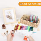 Manarty Glitter Color Hot Glue Sticks, Craft Adhesive Waxing Sticks Bulk - Image 4