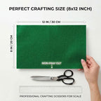 Emerald Green Felt Fabric Sheets Stiff 20 Pcs 8" X 12", 1mm Thick Assorted - Image 2