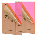 Lesnlok Fluorescent red Acrylic Sheets 1/8 inch Thick 3mm 2 Pack 8 x 10 Clear by Lesnlok