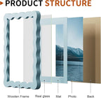 5x7 Wavy Picture Frame With Mat - Image 4