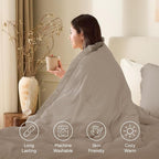 Andency Queen Comforter Set Khaki, 3 Pieces Boho Fall Tassel Lightweight - Image 3