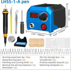 FIRElood LH55-1 wood burning kit, wood burning tool, digitally adjustable - Image 2