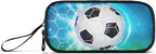 Soccer Football on Field Pencil Case Box Boys Girls Large Pencil Pouch - Image 3