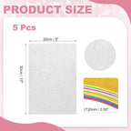 MECCANIXITY 5 Sheets Silver Shiny Foam Sheets - Image 2