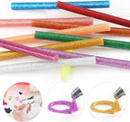Colored Hot Glue Sticks Mini, 3.93 x 0.27 in Glitter Glue Stick, EVA Adhesive - Image 5