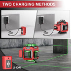 WEIDDW Laser Level 360° Green Cross Line Self Leveling Laser Measuring Tool - Image 6