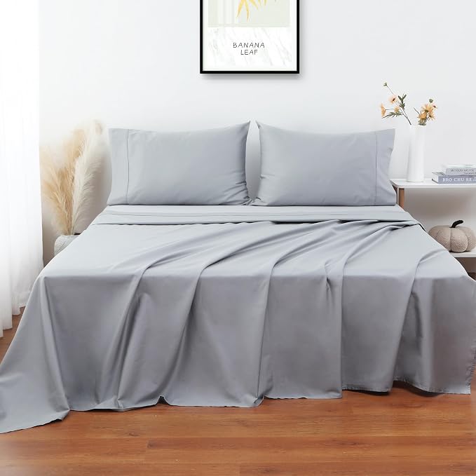 Flat Sheet Only 2 Pack, Calking Size 400 Thread Count 100% Egyptian Cotton Flat - Image 4