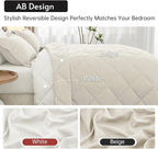 MUXHOMO 5 Pieces Twin XL Comforter Set, Reversible Bed in a Bag Twin XL Size - Image 3