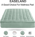EASELAND California King Mattress Pad Pillow Top Mattress Cover Quilted Fitted - Image 2