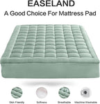 EASELAND King Size Mattress Pad Pillow Top Mattress Cover Quilted Fitted - Image 2