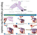 Full Size Hot Glue Gun with 60W/100W/OFF Switch, 9.8ft Extra-long Power Cord - Image 6