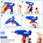 Zhengmy 12 Pieces Mini Hot Glue Gun Crafts Hot Melt Guns Fast Preheating and - Image 4