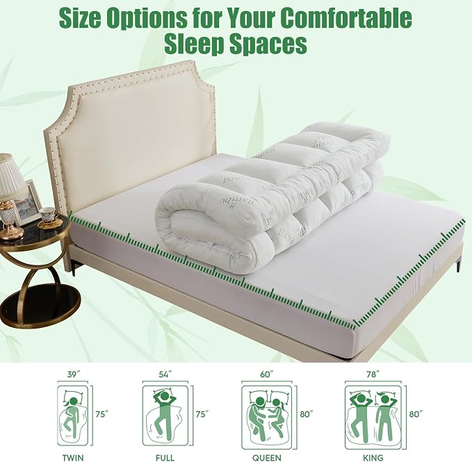 WhatsBedding 5 Inch Memory Foam Mattress Topper King Size - Image 5