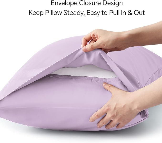 BEDELITE King Size Pillow Cases Set of 2, Rayon Derived from Bamboo, Cooling - Image 6