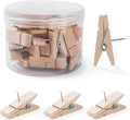 30pcs Cute Wooden Push Pin Clips by Rohuis