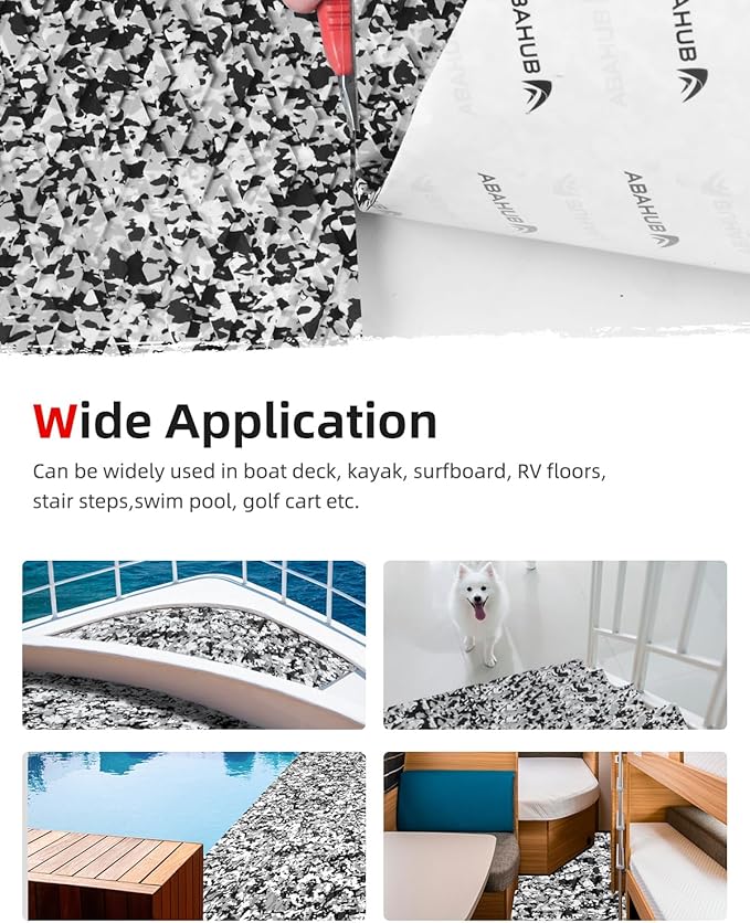 Abahub EVA Foam Boat Flooring Self-Adhesive Decking Surfboard Traction Pad | - Image 5