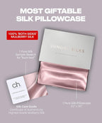 Colorado Home Co, 100% Mulberry Silk Pillowcase, King Size, Light Pink - Image 6