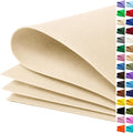 Ivory Large Felt Fabric 36" x 36", 1mm Stiff Felt Sheet, Nonwoven Fabric by ZANEXIR