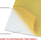 guangyintong Heat Transfer Vinyl Glitter Gold HTV Rolls, Glitter HTV Vinyl - Image 3