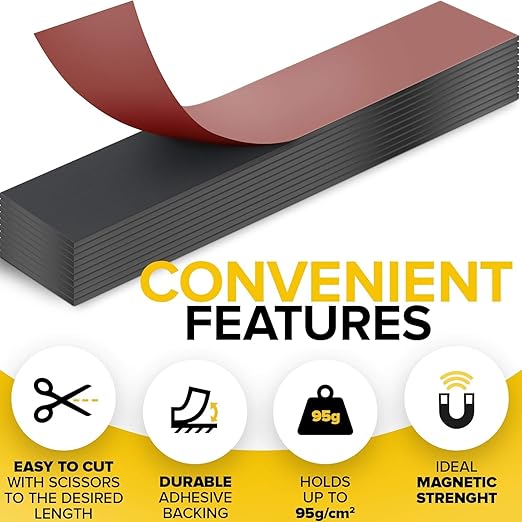 Magnetic Strips with Adhesive Backing - Image 3