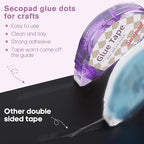Secopad Scrapbook Tape, 4 Pack Double Sided Tape Roller - Image 3